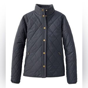L.L. Bean Women's Bean's Cozy Quilted Jacket Black Sz L